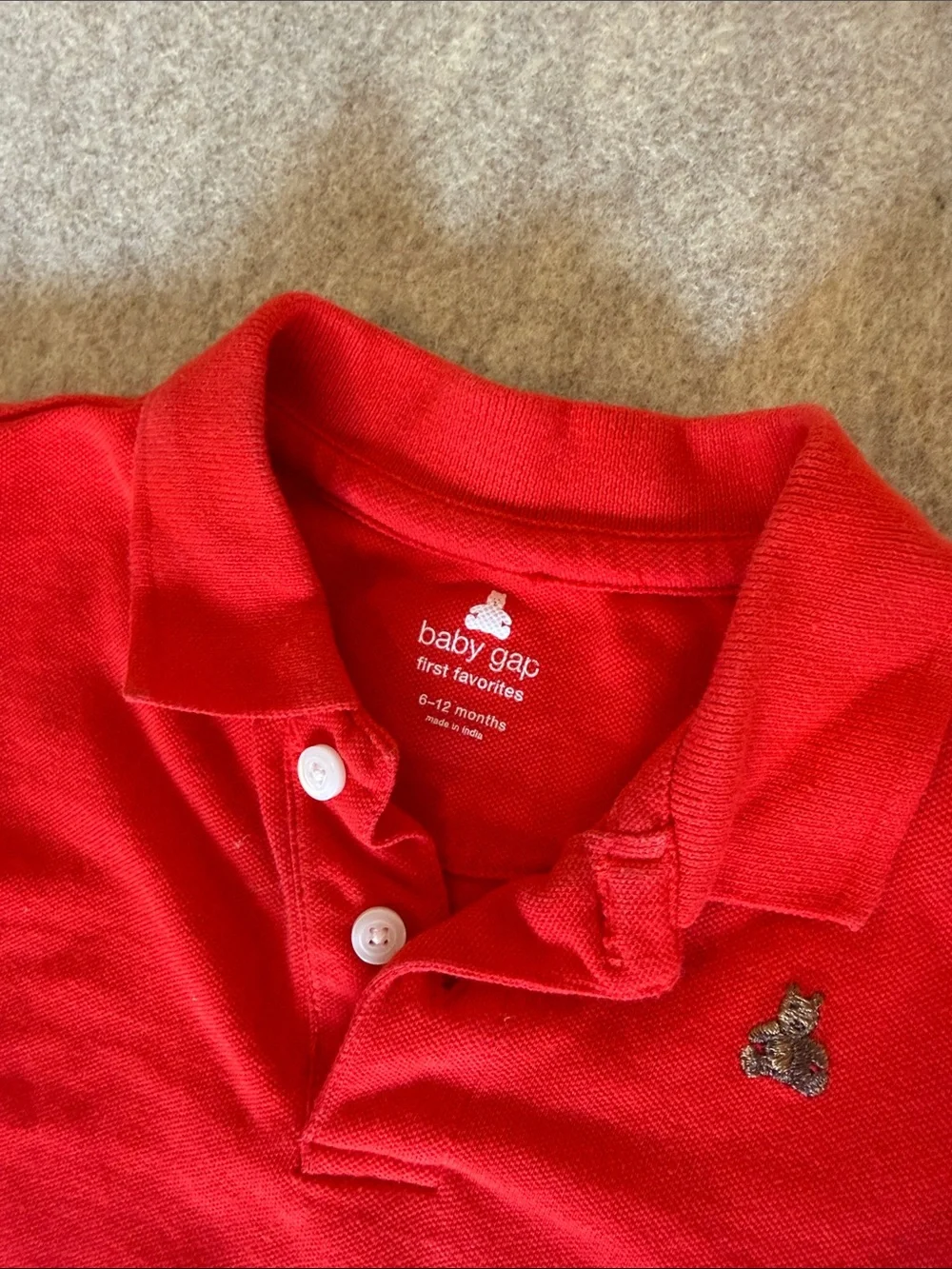 Baby Gap Red Polo Romper